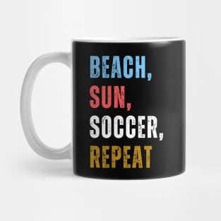 Beach Sun Soccer Repeat Mug